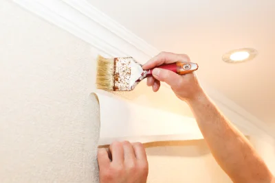 Pose de papier peint à Savoillan — revêtements muraux et toiles de verre